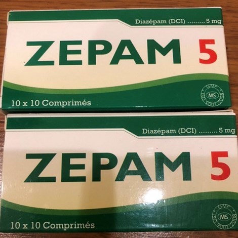 Zepam 5mg hộp 100 viên   