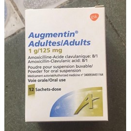 Augmentin 1g/125mg hộp 12 gói 