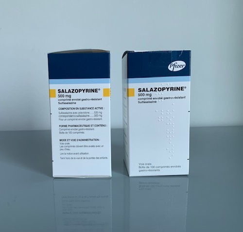 Salazopyrine 500mg lọ 100 viên 